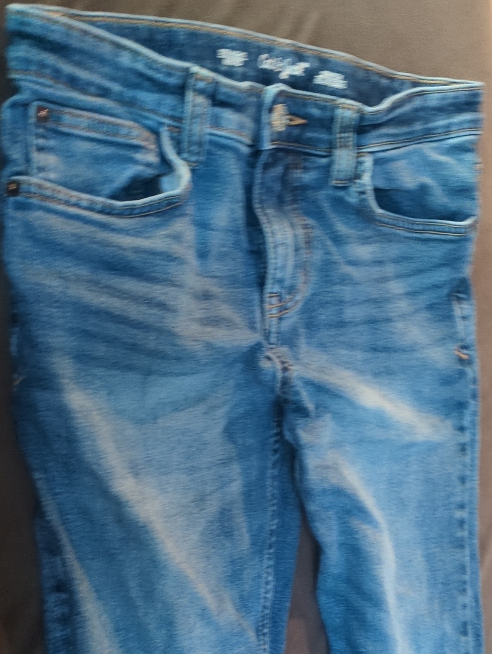 Cat & Jack Boys Blue Faded Straight Jeans